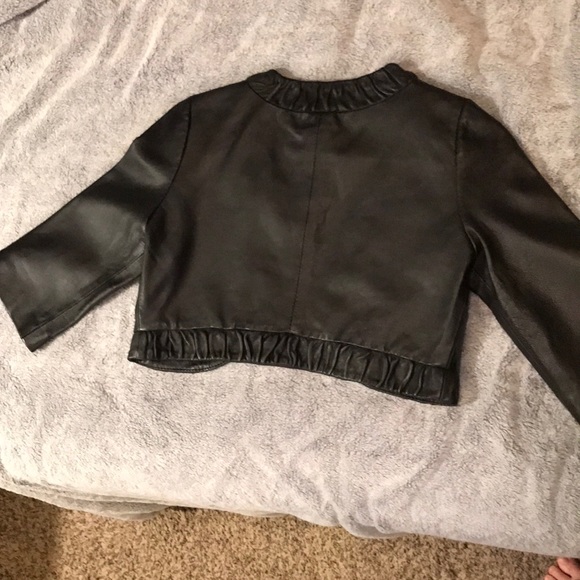 BCBGeneration! Quarter-sleeve leather jacket - Picture 3 of 3